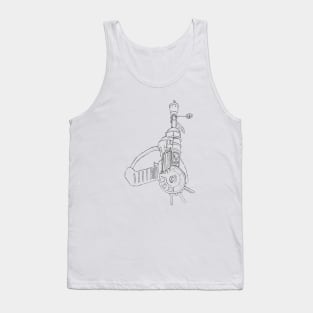 Zombie Ray Gun Blueprint Purple Tank Top